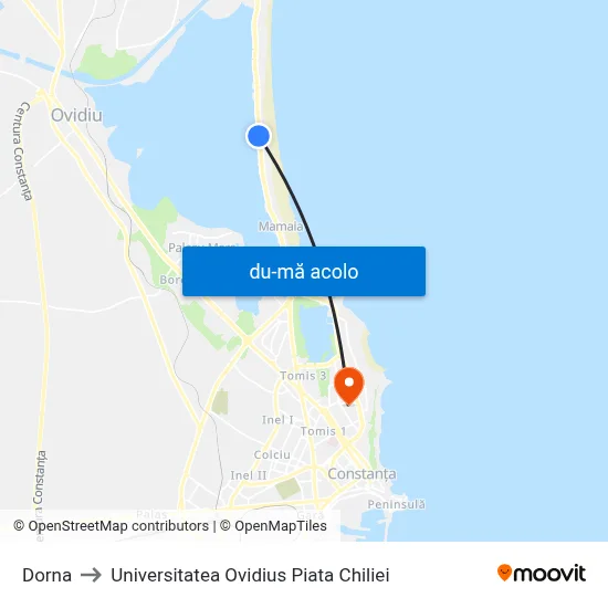 Harta de Dorna către Universitatea Ovidius Piata Chiliei