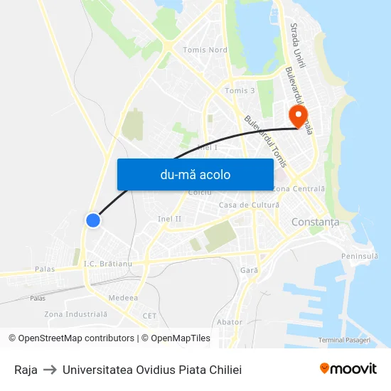 Harta de Raja către Universitatea Ovidius Piata Chiliei