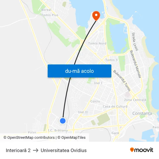 Harta de Interioară 2 către Universitatea Ovidius