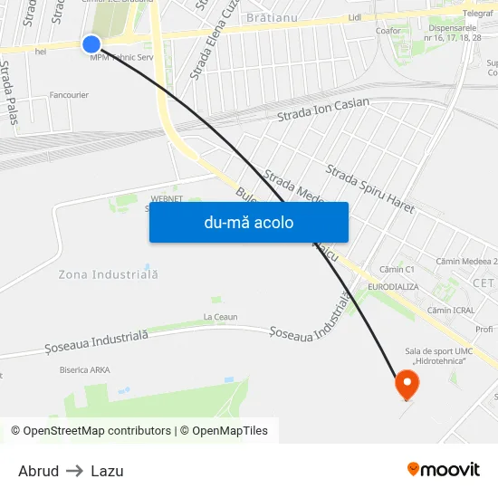 Harta de Abrud către Lazu
