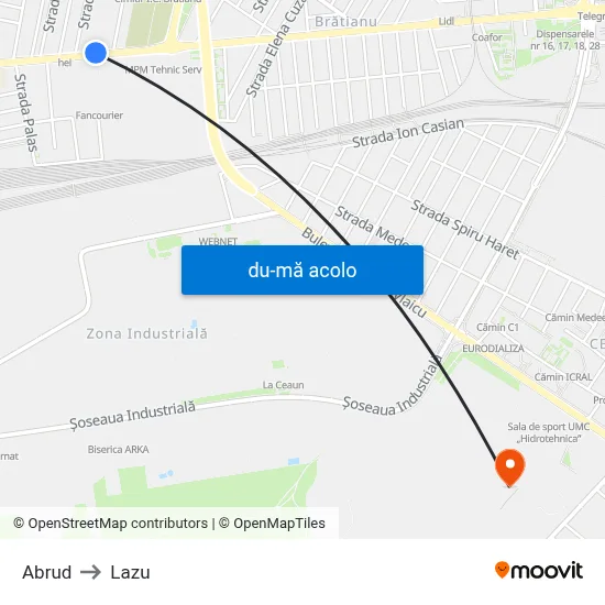 Harta de Abrud către Lazu