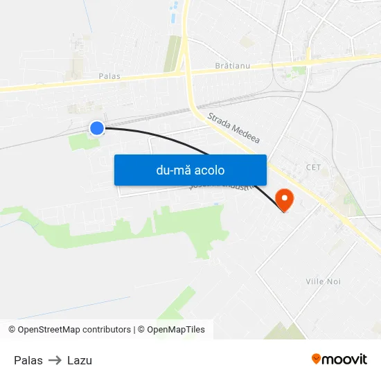 Harta de Palas către Lazu