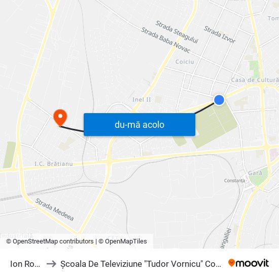Harta de Ion Roată către Școala De Televiziune "Tudor Vornicu" Constanta