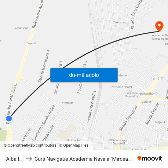 Harta de Alba Iulia către Curs Navigatie Academia Navala "Mircea cel Batran"