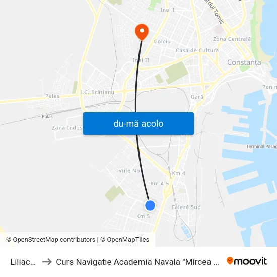 Harta de Liliacului către Curs Navigatie Academia Navala "Mircea cel Batran"