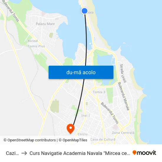 Harta de Cazino către Curs Navigatie Academia Navala "Mircea cel Batran"