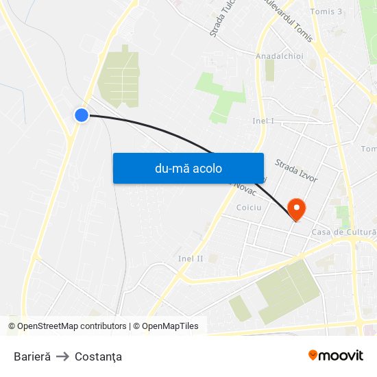 Harta de Barieră către Costanţa
