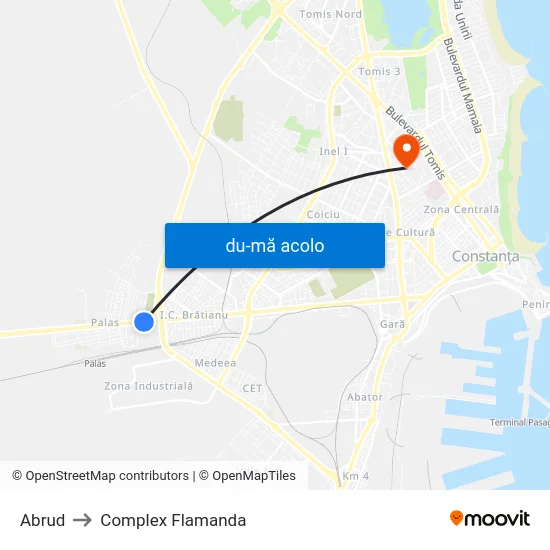 Harta de Abrud către Complex Flamanda