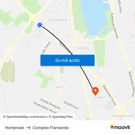 Harta de Hortensiei către Complex Flamanda