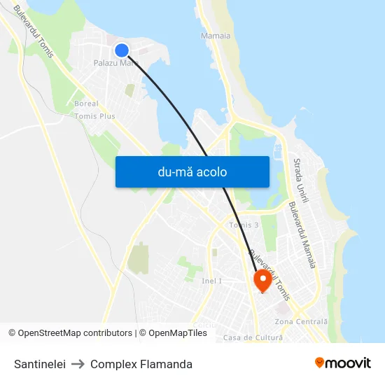 Harta de Santinelei către Complex Flamanda