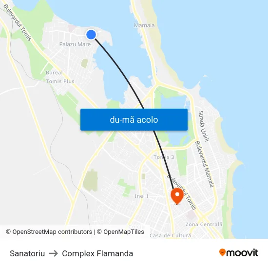 Harta de Sanatoriu către Complex Flamanda