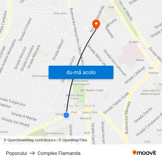 Harta de Poporului către Complex Flamanda