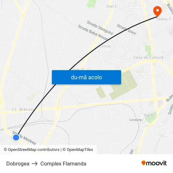 Harta de Dobrogea către Complex Flamanda