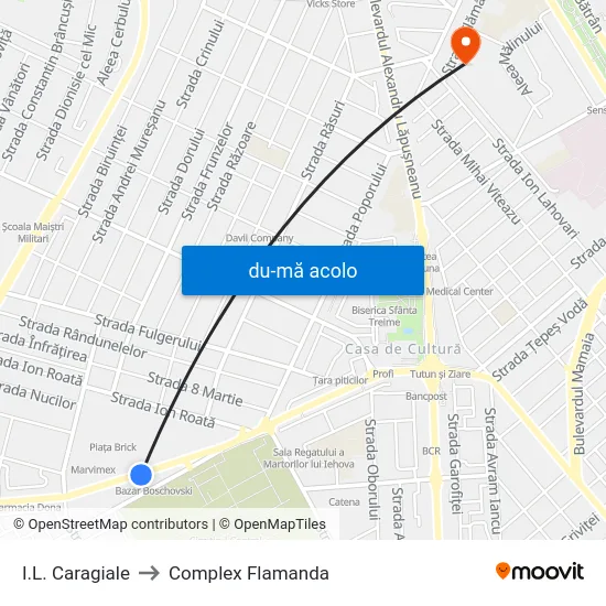 Harta de I.L. Caragiale către Complex Flamanda
