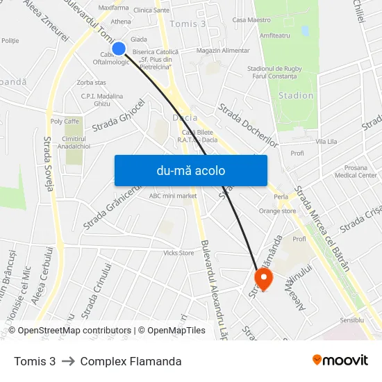 Harta de Tomis 3 către Complex Flamanda