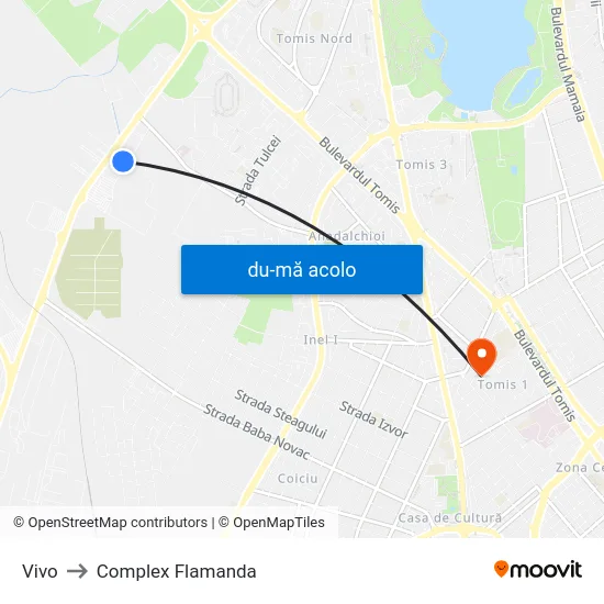 Harta de Vivo către Complex Flamanda
