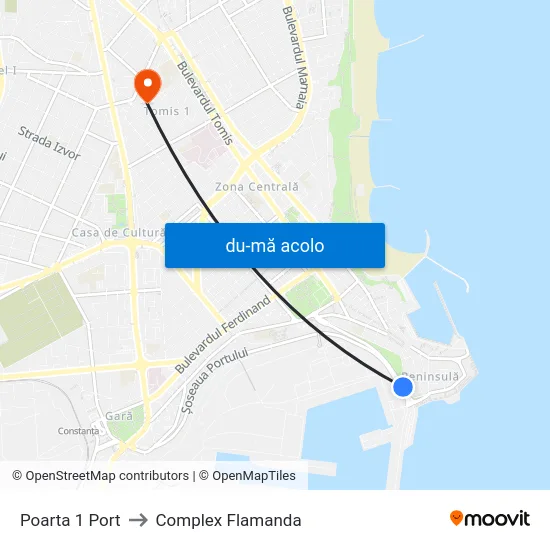 Harta de Poarta 1 Port către Complex Flamanda