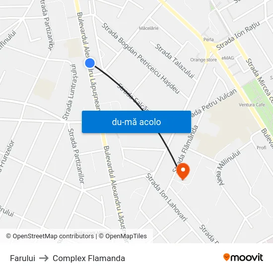 Harta de Farului către Complex Flamanda