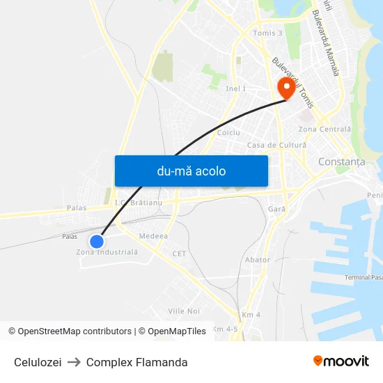 Harta de Celulozei către Complex Flamanda