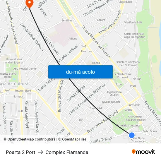 Harta de Poarta 2 Port către Complex Flamanda