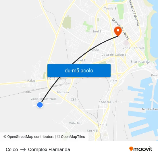 Harta de Celco către Complex Flamanda