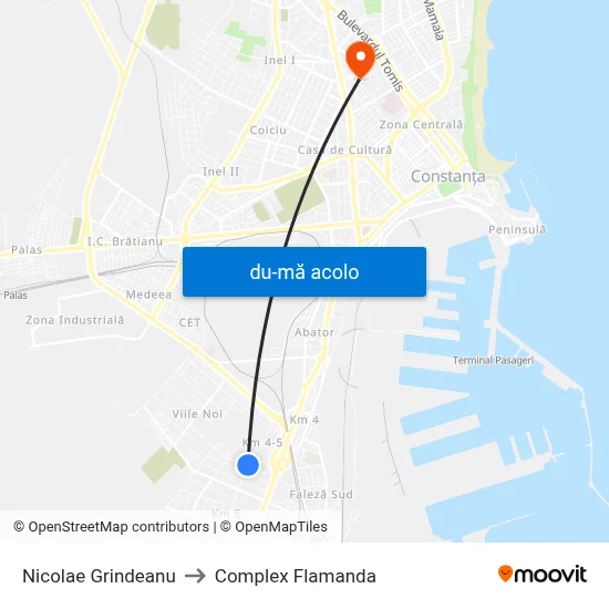 Harta de Nicolae Grindeanu către Complex Flamanda