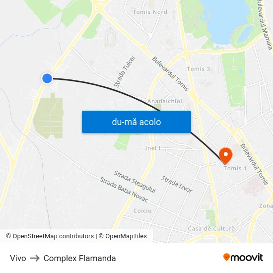 Harta de Vivo către Complex Flamanda
