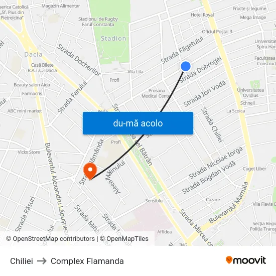 Harta de Chiliei către Complex Flamanda