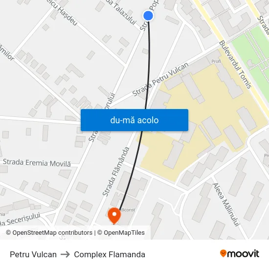 Harta de Petru Vulcan către Complex Flamanda