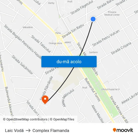 Harta de Laic Vodă către Complex Flamanda