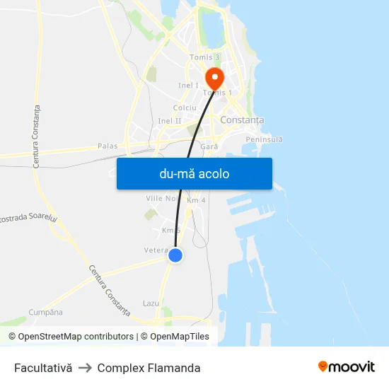 Harta de Facultativă către Complex Flamanda