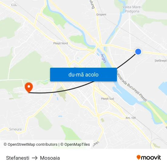 Harta de Stefanesti către Mosoaia