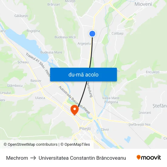 Harta de Mechrom către Universitatea Constantin Brâncoveanu