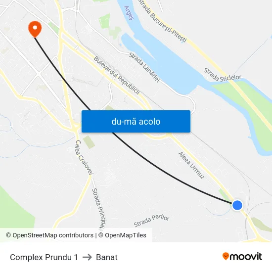 Harta de Complex Prundu 1 către Banat