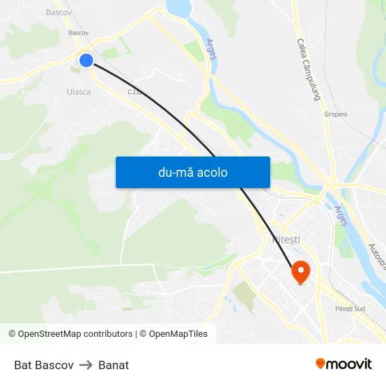 Harta de Bat Bascov către Banat