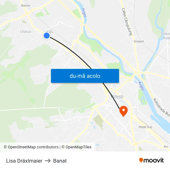 Harta de Lisa Dräxlmaier către Banat