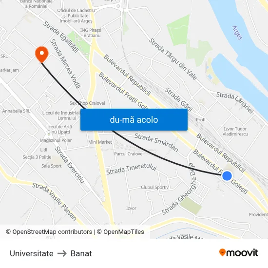 Harta de Universitate către Banat