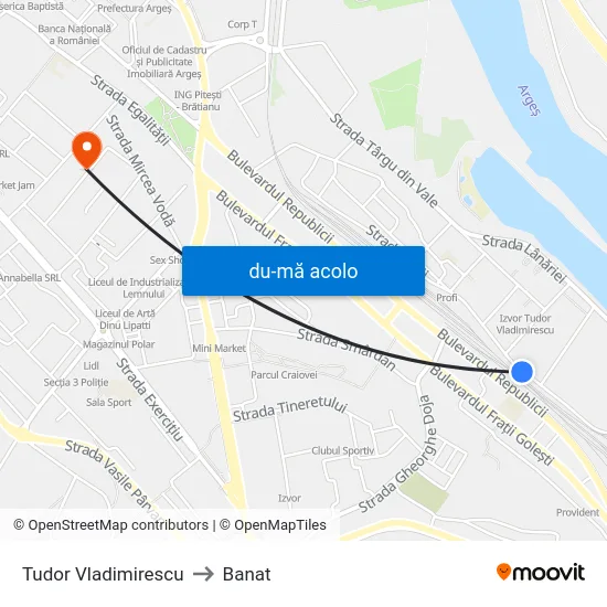 Harta de Tudor Vladimirescu către Banat