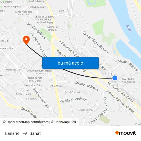 Harta de Lânăriei către Banat