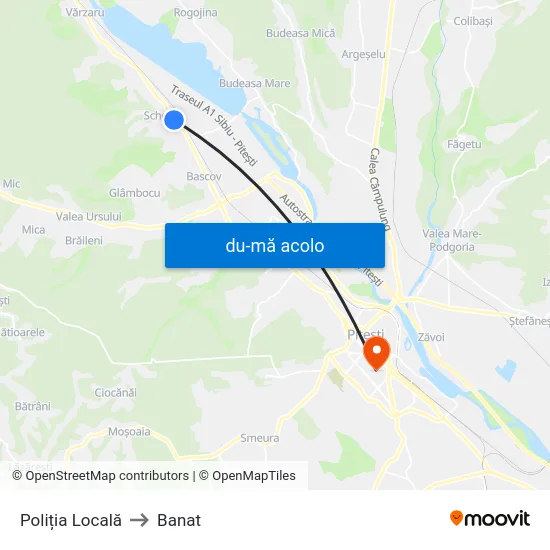 Harta de Poliția Locală către Banat