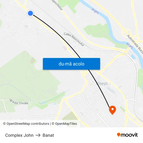 Harta de Complex John către Banat