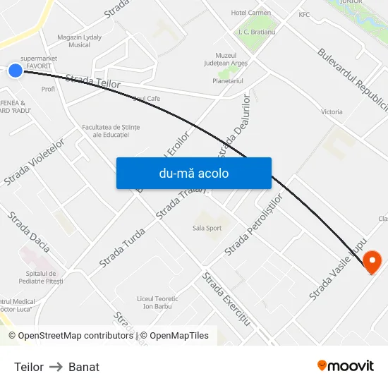 Harta de Teilor către Banat