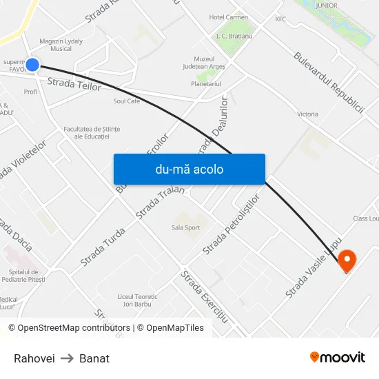 Harta de Rahovei către Banat