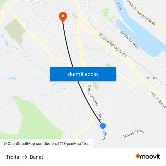 Harta de Troița către Banat