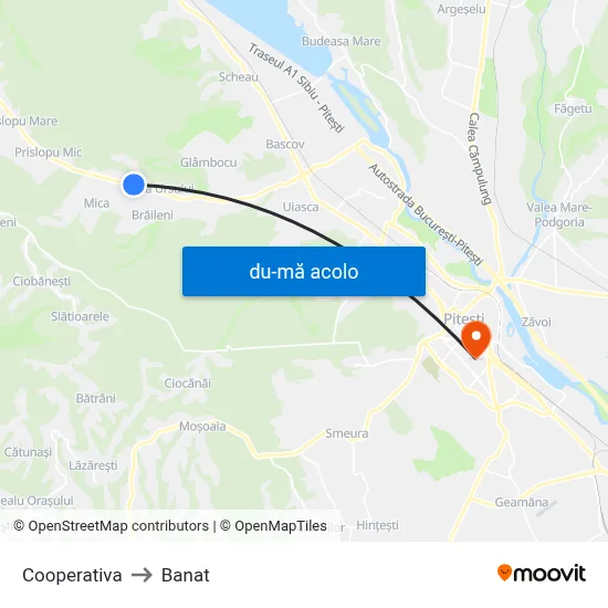 Harta de Cooperativa către Banat