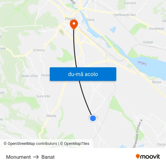 Harta de Monument către Banat