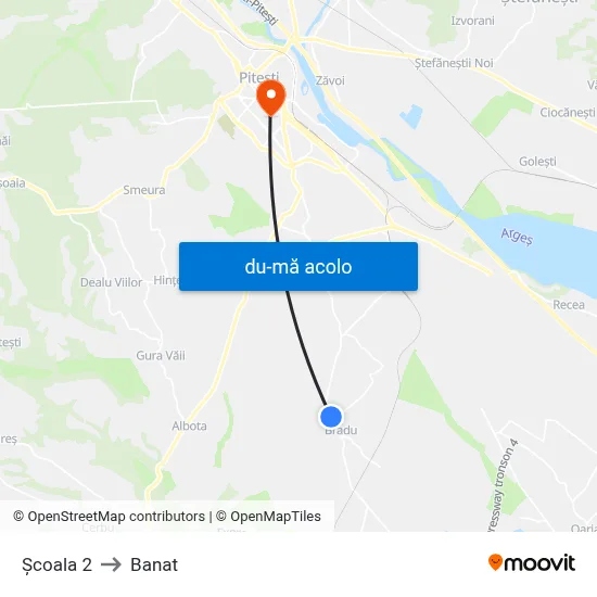 Harta de Școala 2 către Banat