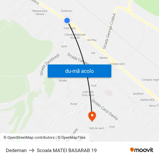 Harta de Dedeman către Scoala MATEI BASARAB 19