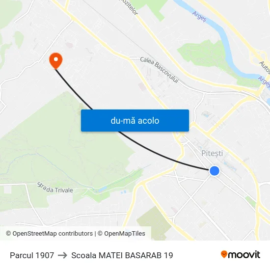 Harta de Parcul 1907 către Scoala MATEI BASARAB 19