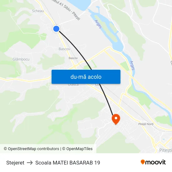 Harta de Stejeret către Scoala MATEI BASARAB 19